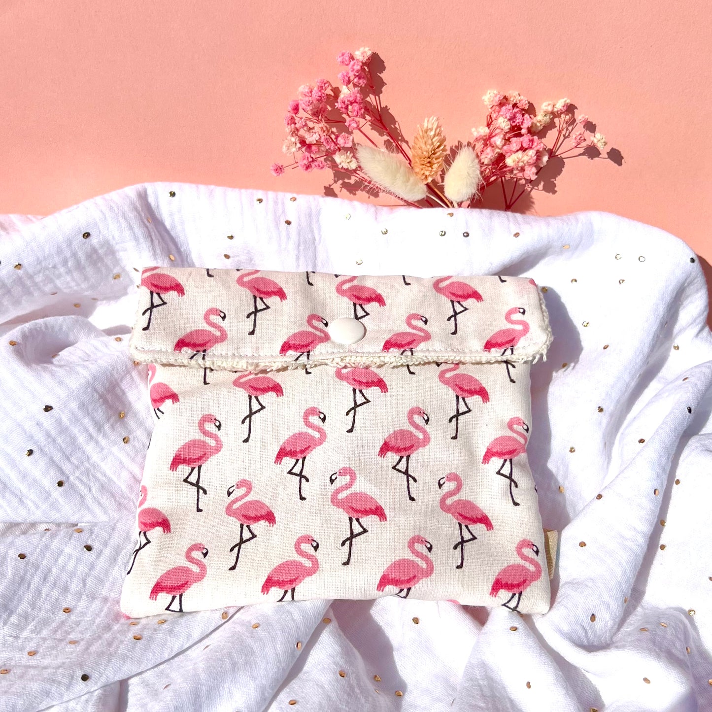 Pochette à savon Flamand rose